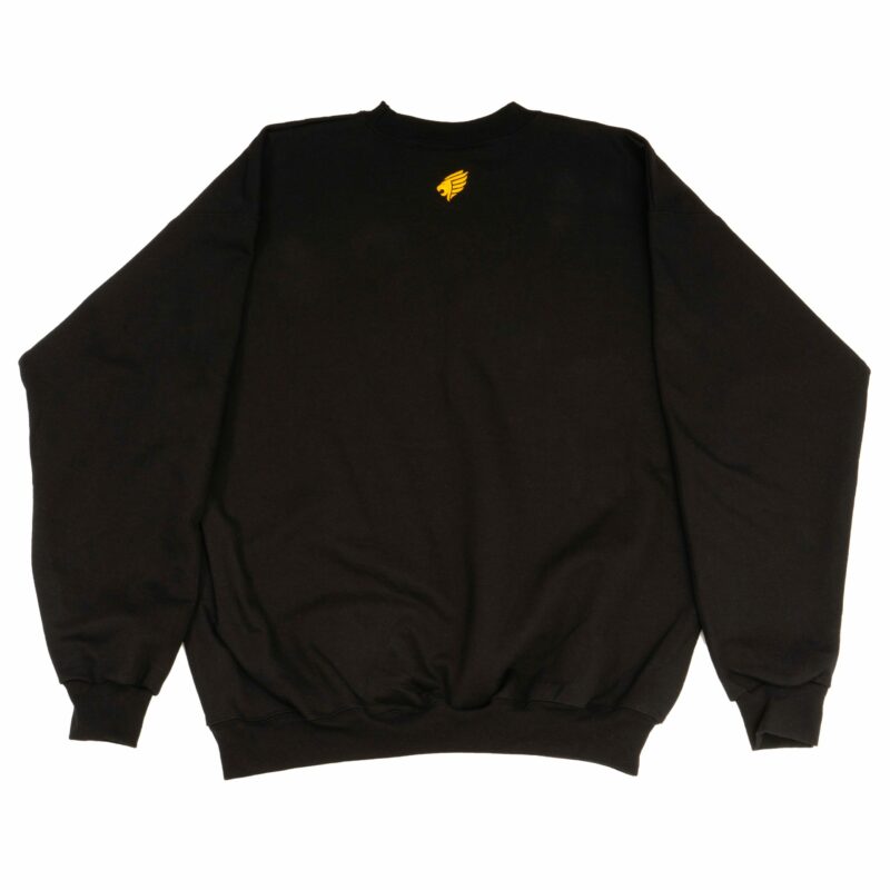Pittsburgh Knights Embroidered Crewneck Black Back
