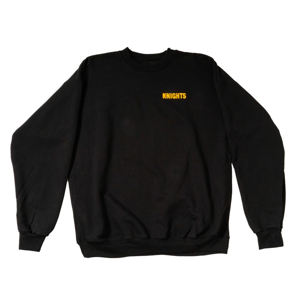 Pittsburgh Knights Embroidered Crewneck – Black | Knights Store