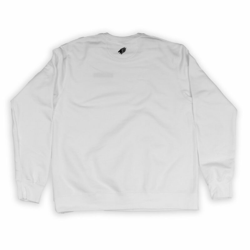 Pittsburgh Knights Embroidered Crewneck White Back