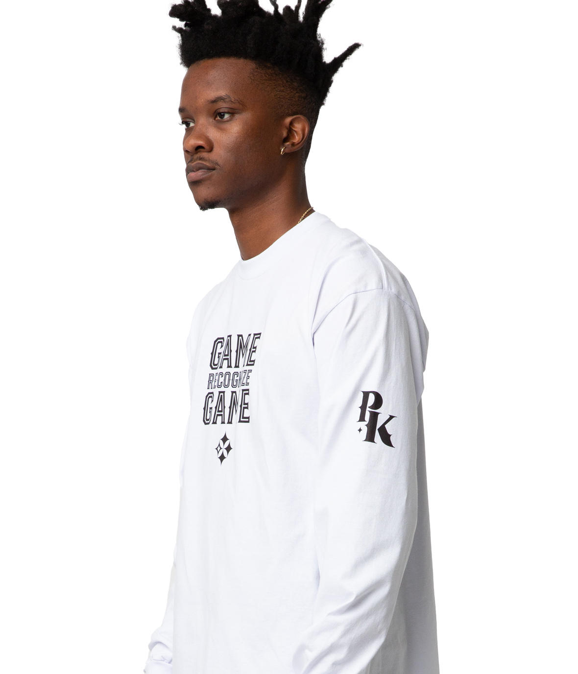 Game Recognize Game Long Sleeve Tee - White | Knights Store